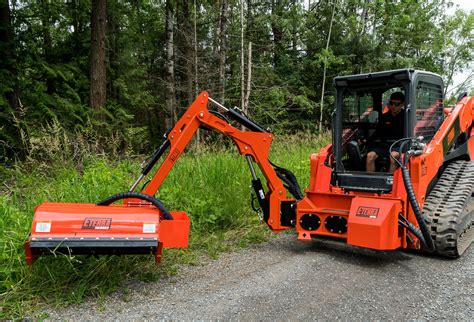 flail boom mower for skid steer|boom mounted rotary mower.